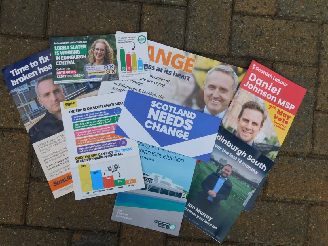 Scottish general election leaflets